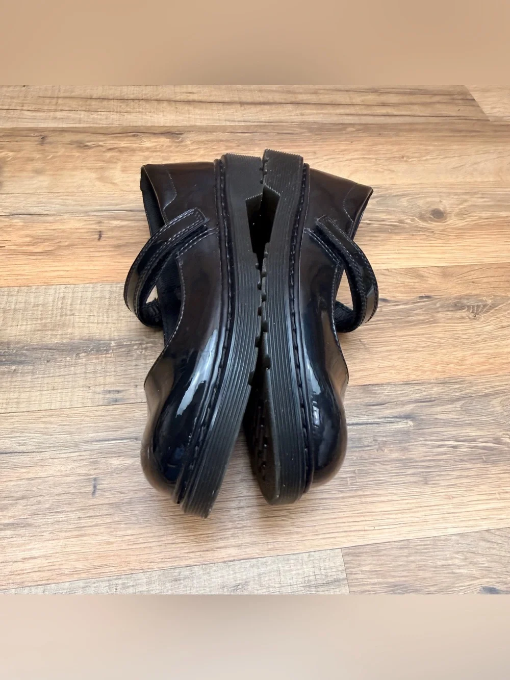 Dr Martens Maccy Mary Janes Girls Size L5 Black Patent Leather Flats